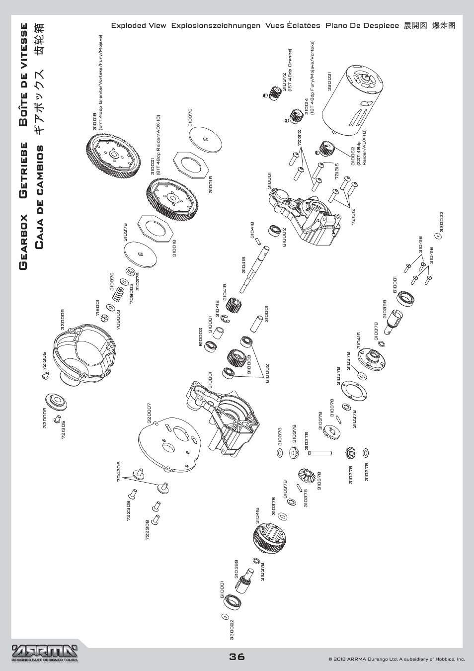 ARRMA AR102535 Manual User Manual | Page 36 / 40