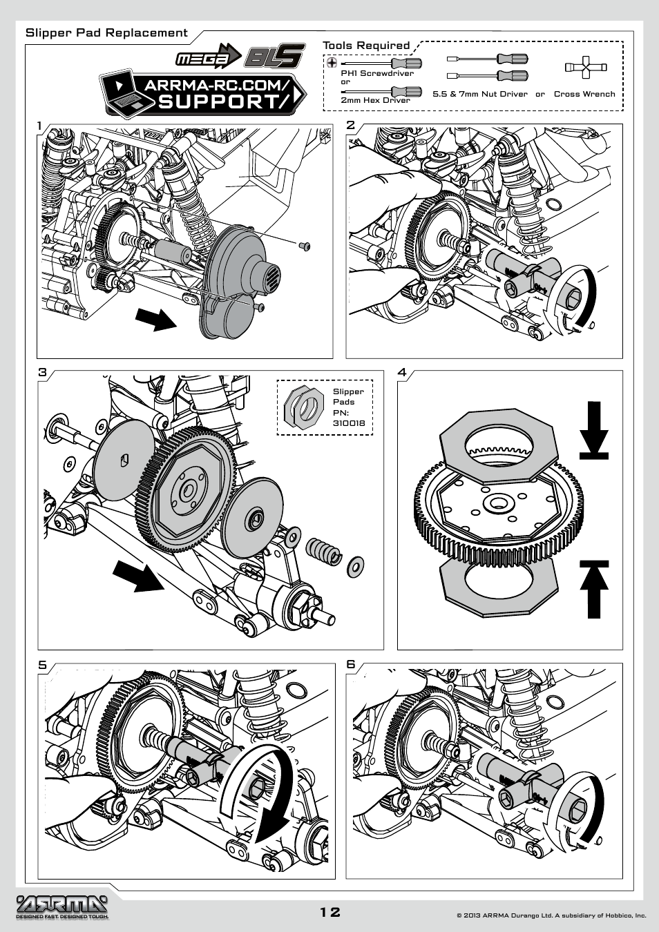 Support | ARRMA AR102612 User Manual | Page 12 / 44