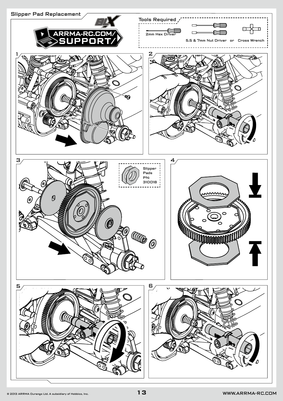 Support | ARRMA AR102612 User Manual | Page 13 / 44
