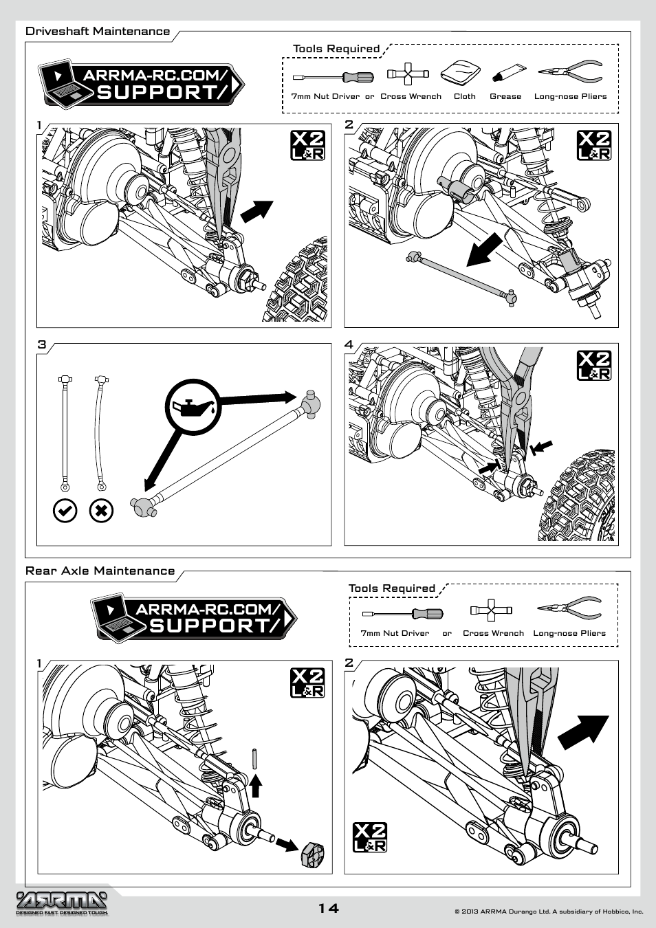 Support | ARRMA AR102612 User Manual | Page 14 / 44