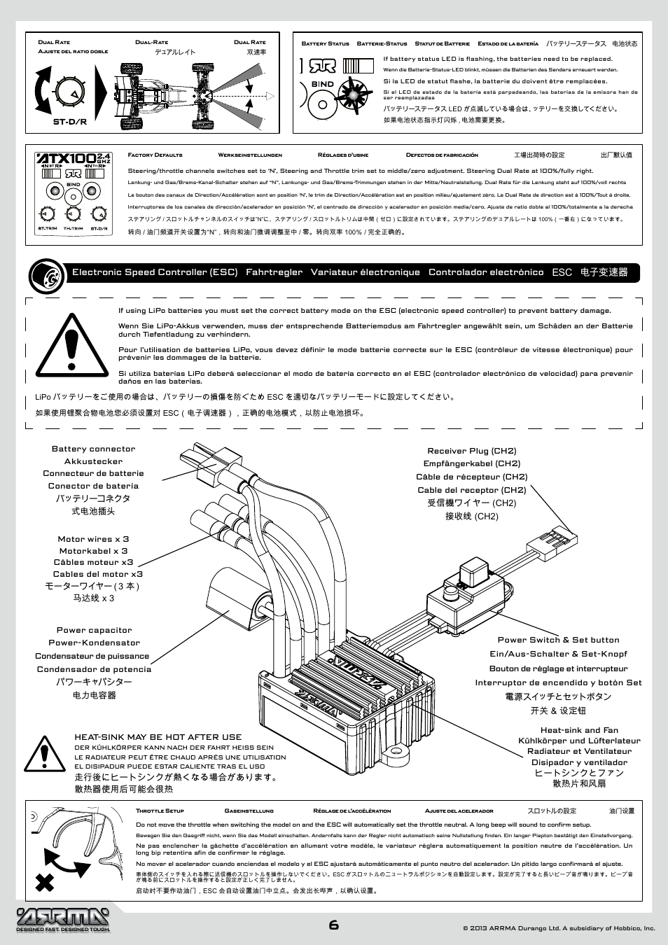 ARRMA AR102612 User Manual | Page 6 / 44