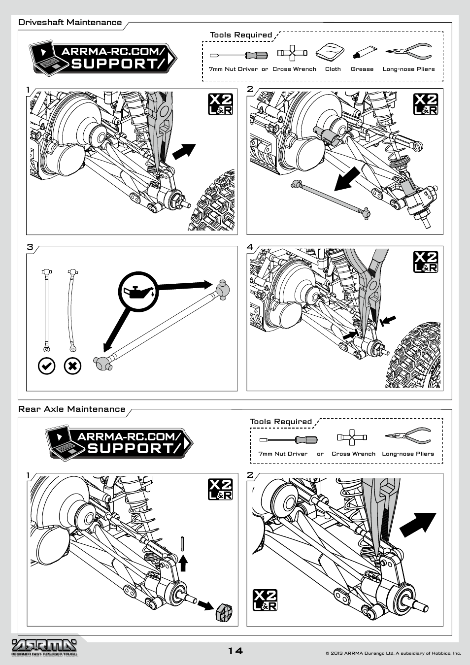 Support | ARRMA AR102601 User Manual | Page 14 / 44