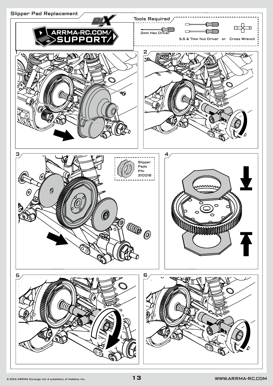 Support | ARRMA AR102626 User Manual | Page 13 / 42