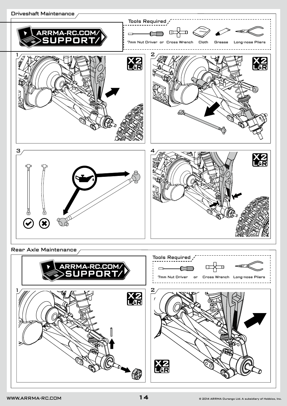 Support | ARRMA AR102626 User Manual | Page 14 / 42