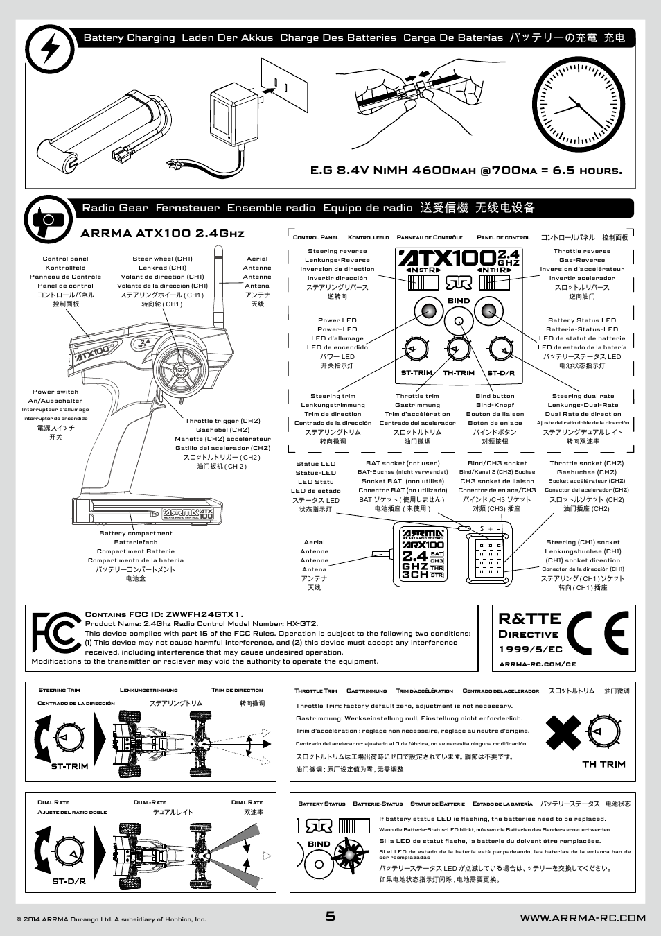 R&tte, Directive | ARRMA AR102626 User Manual | Page 5 / 42