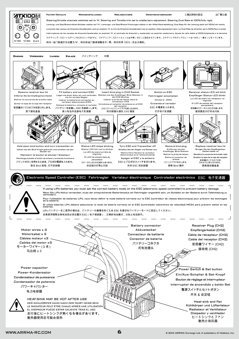 ARRMA AR102626 User Manual | Page 6 / 42