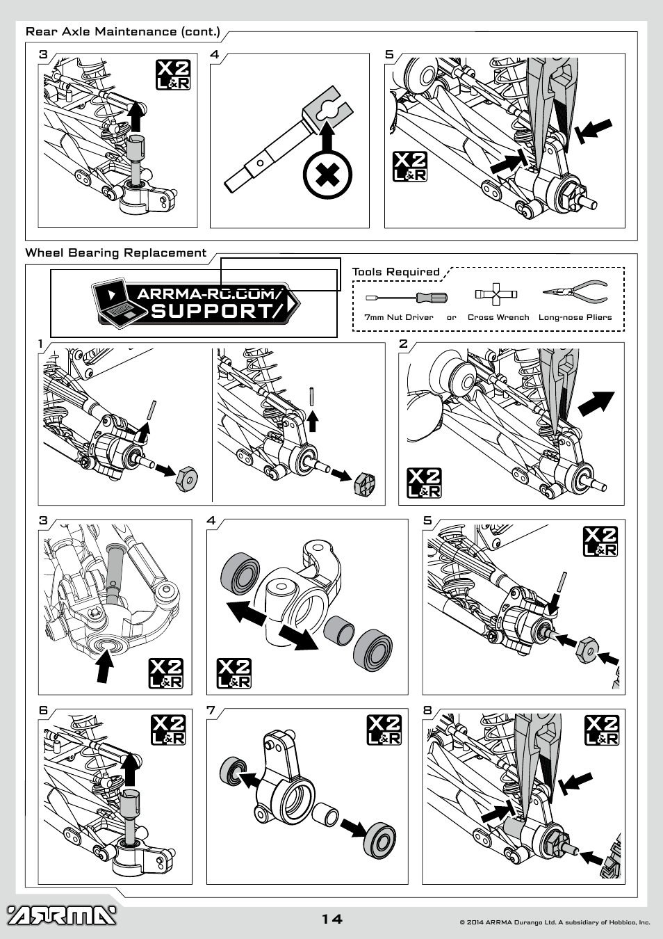 Support | ARRMA AR102646 User Manual | Page 14 / 28
