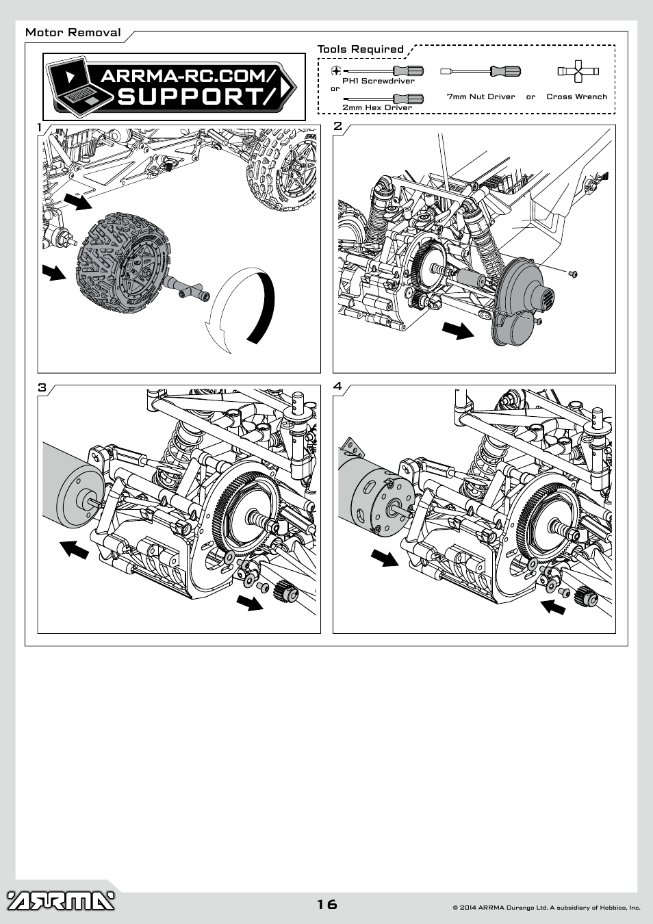 Support | ARRMA AR102646 User Manual | Page 16 / 28