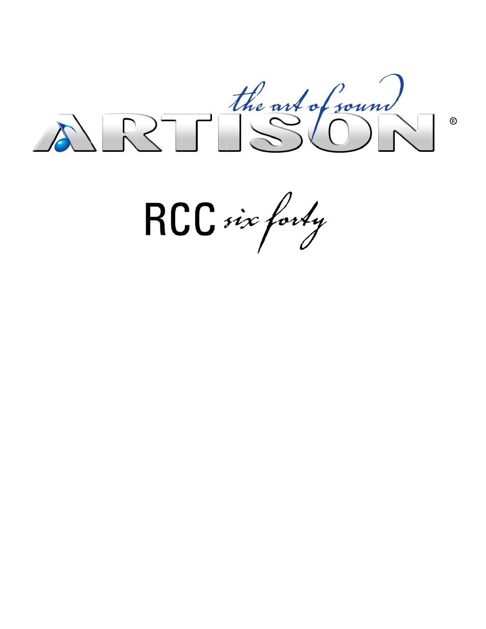 Artison RCC640r User Manual | 12 pages