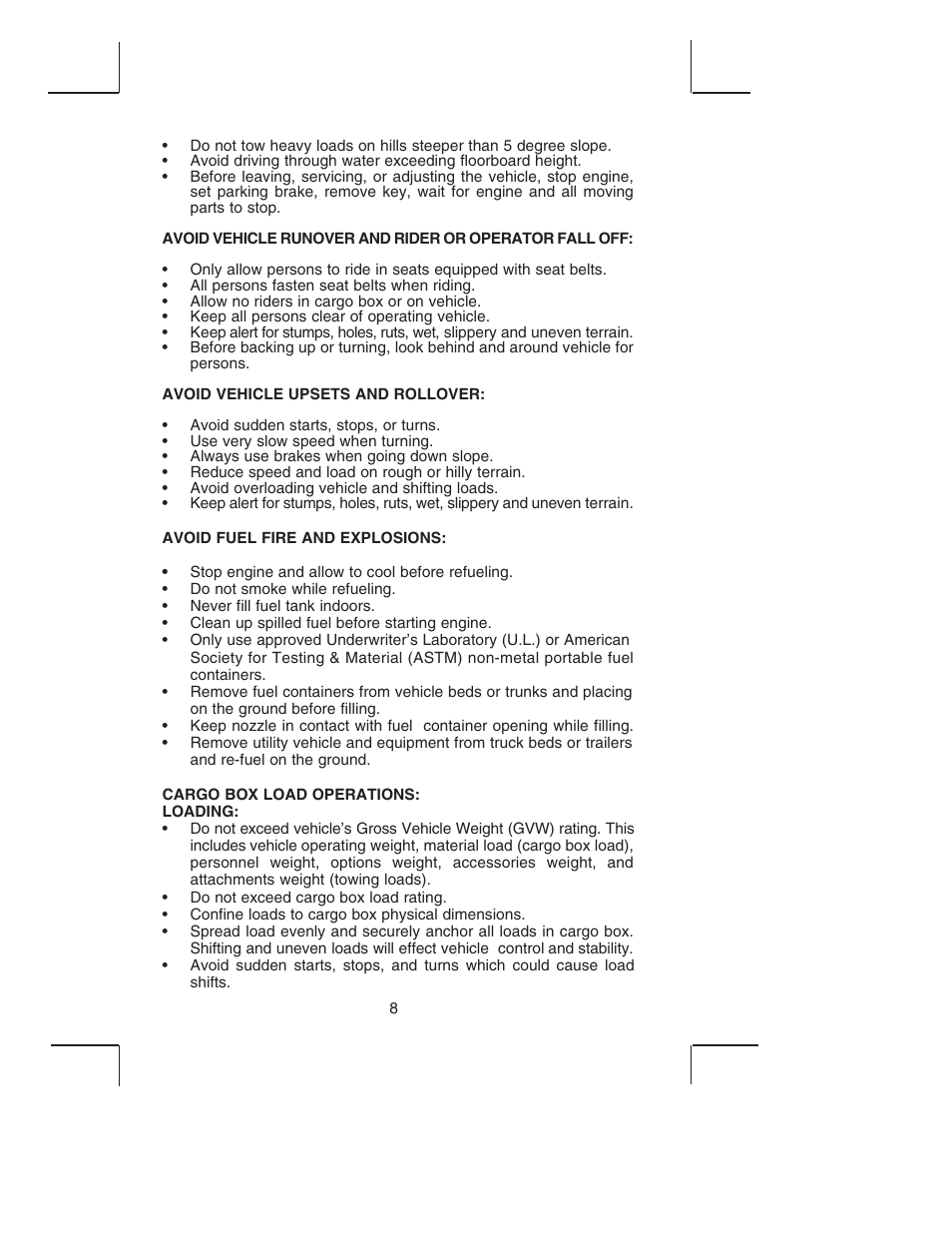 Bush Hog TH4200 User Manual | Page 10 / 82