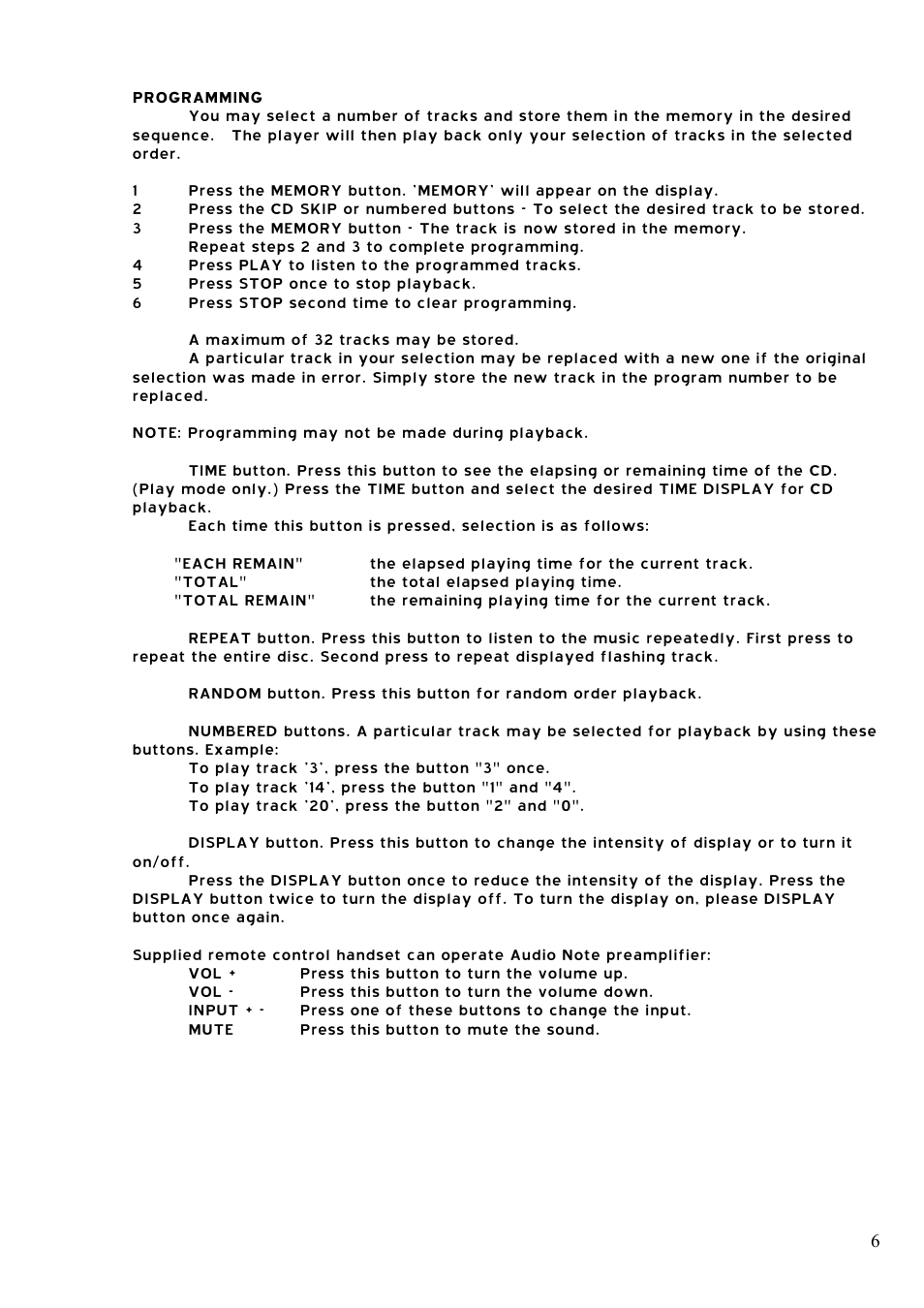 Audio Note CD-2.1x II User Manual | Page 7 / 8