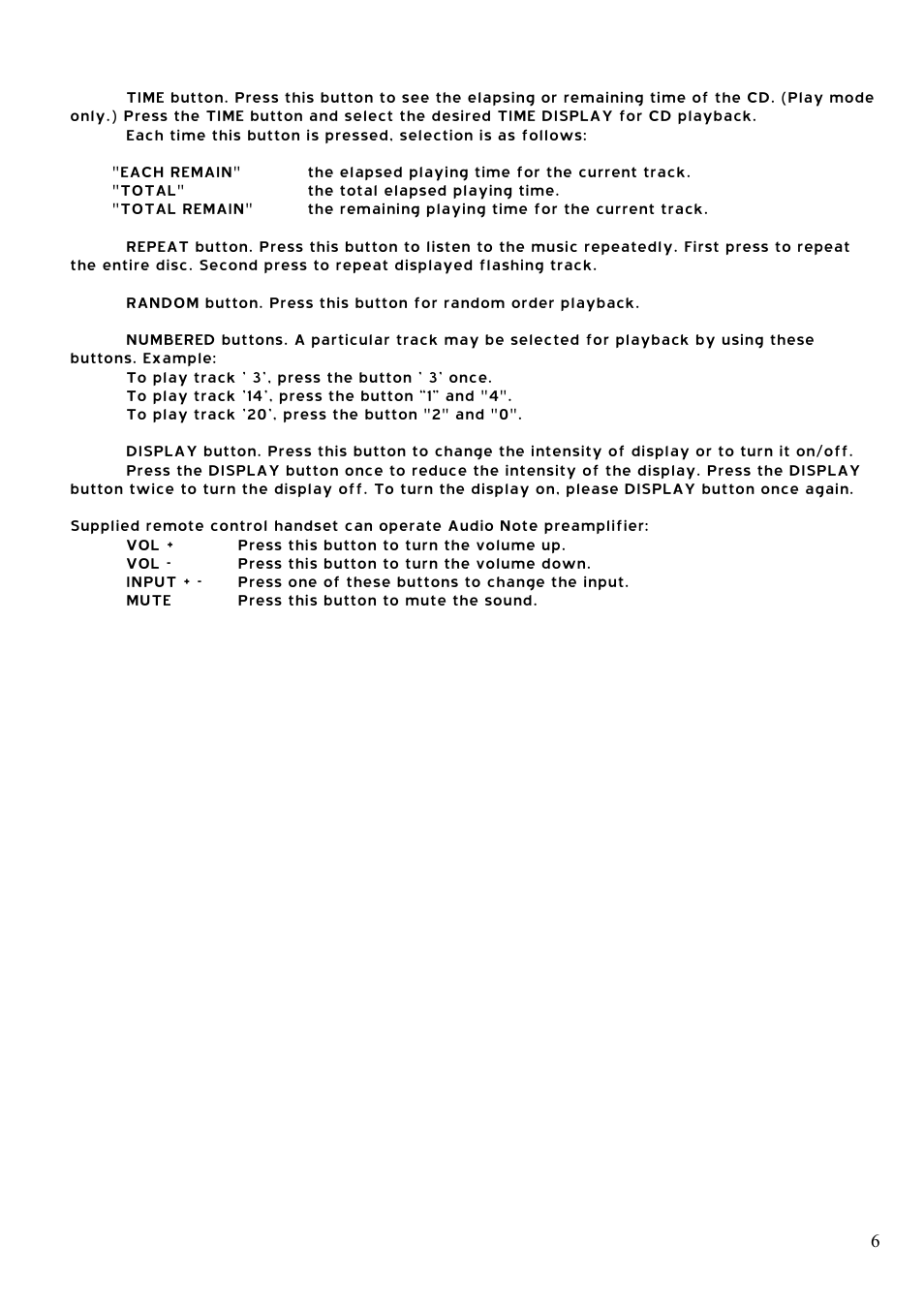 Audio Note CDT-0 II User Manual | Page 7 / 8