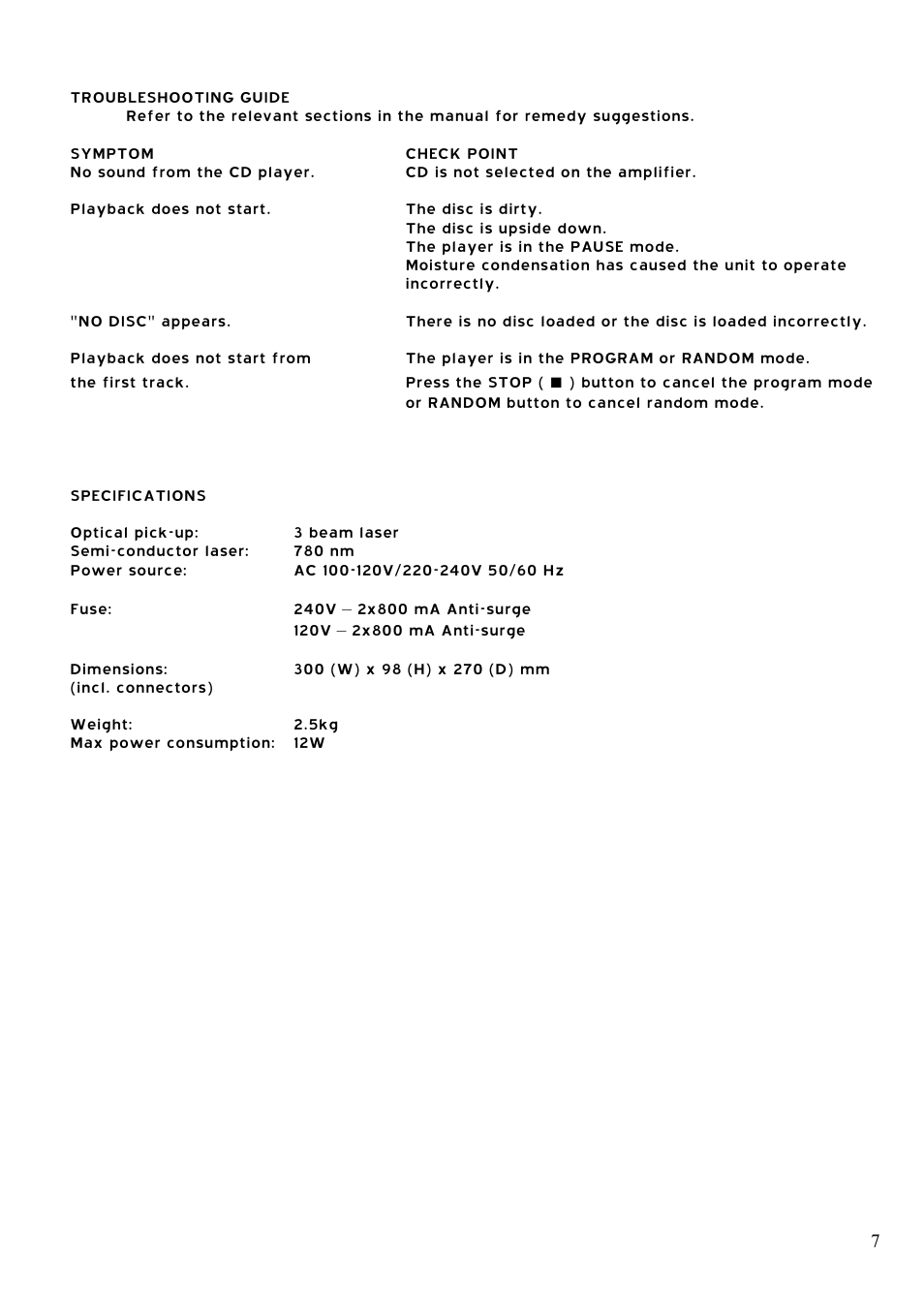 Audio Note CDT-0 II User Manual | Page 8 / 8