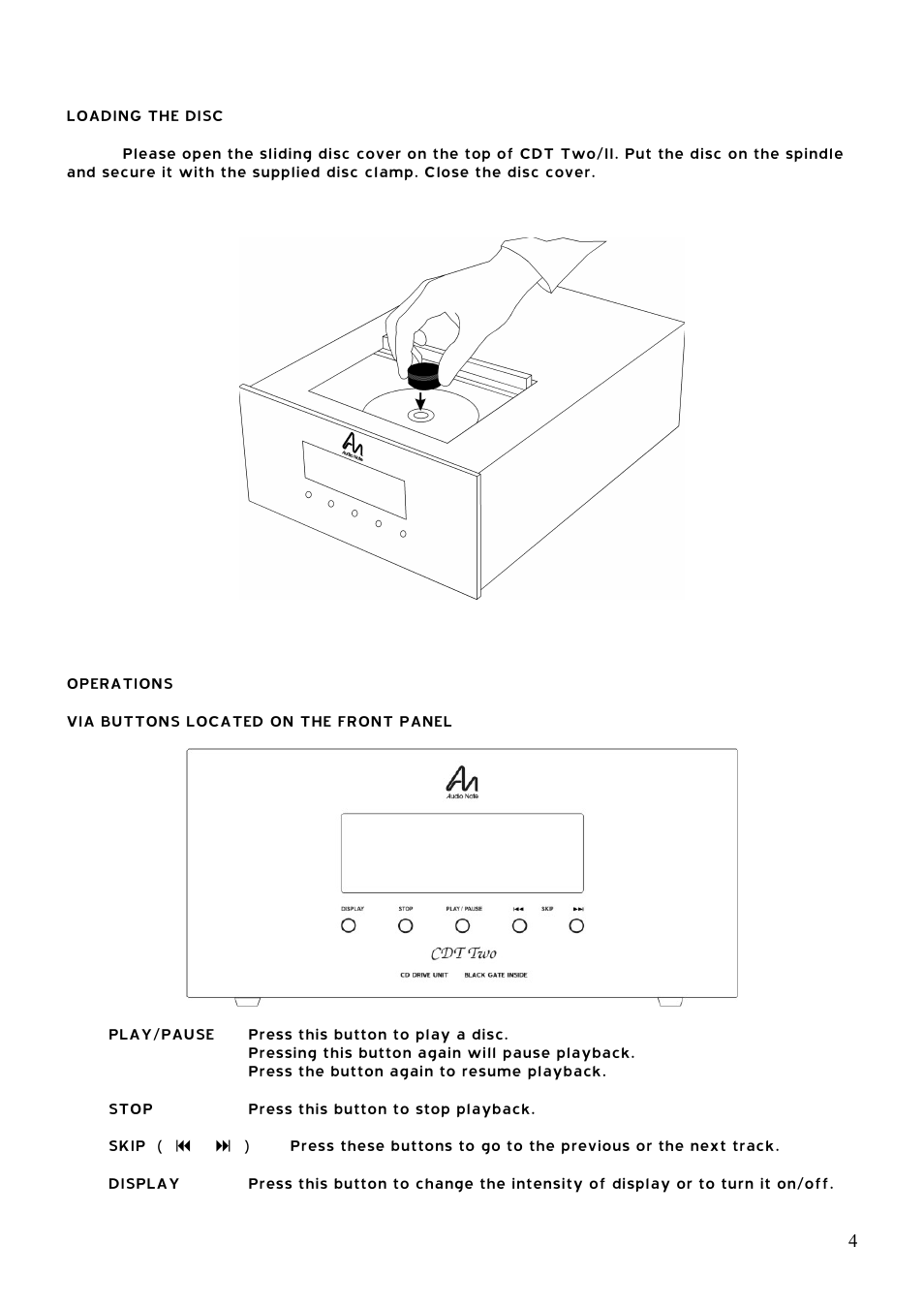 Audio Note CDT-2 II User Manual | Page 5 / 8