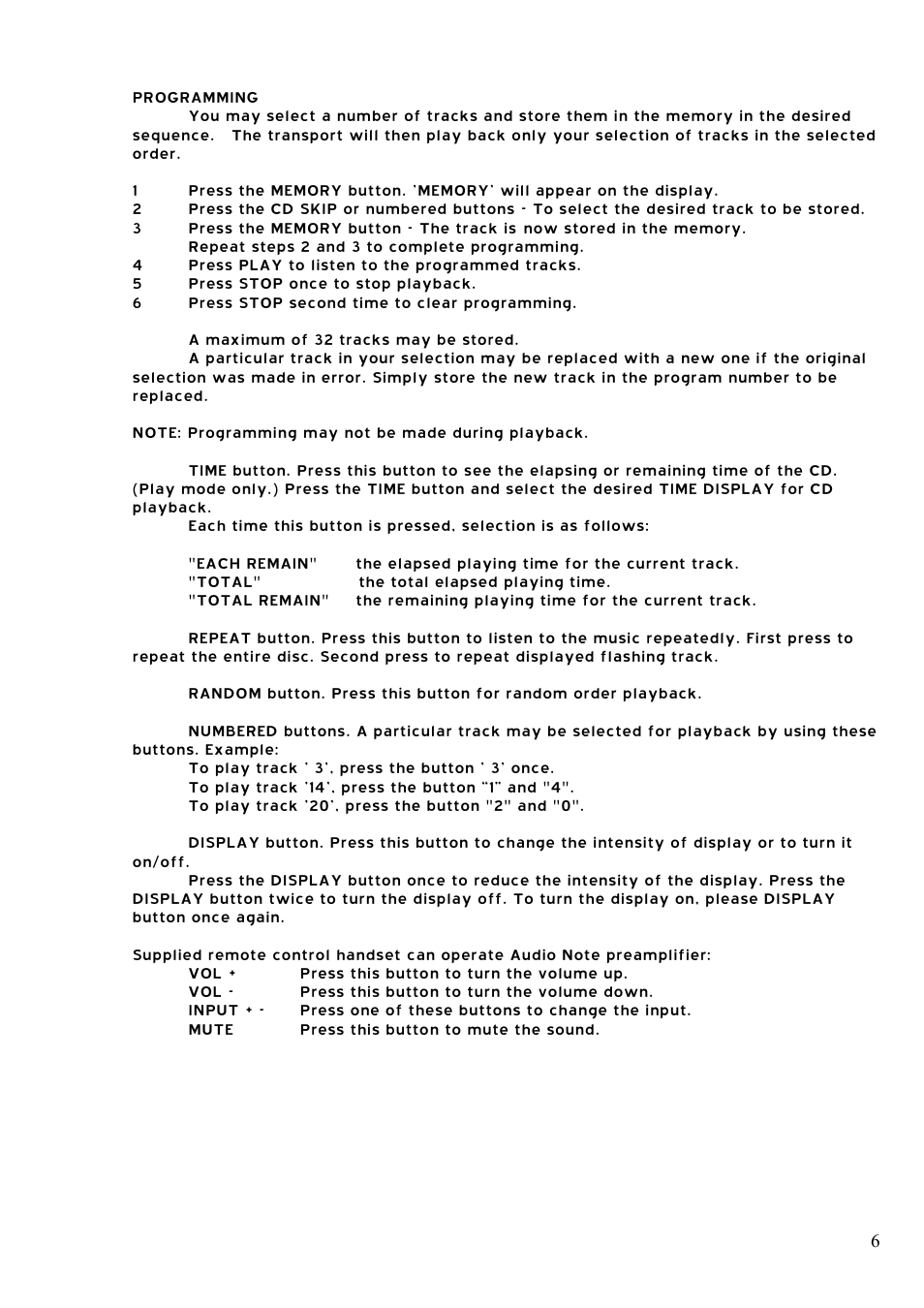 Audio Note CDT-2 II User Manual | Page 7 / 8