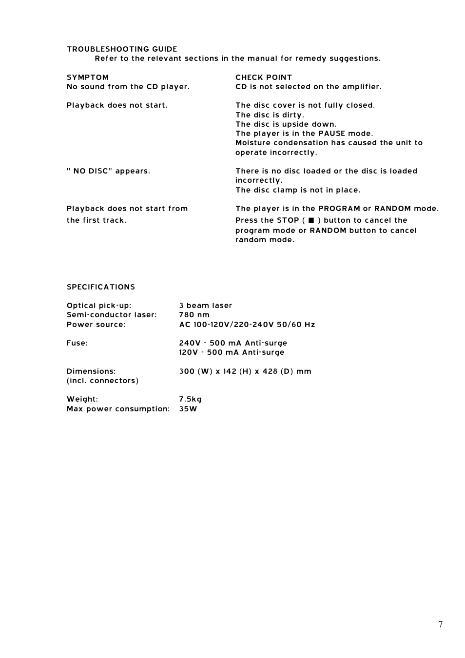 Audio Note CDT-3 User Manual | Page 8 / 8