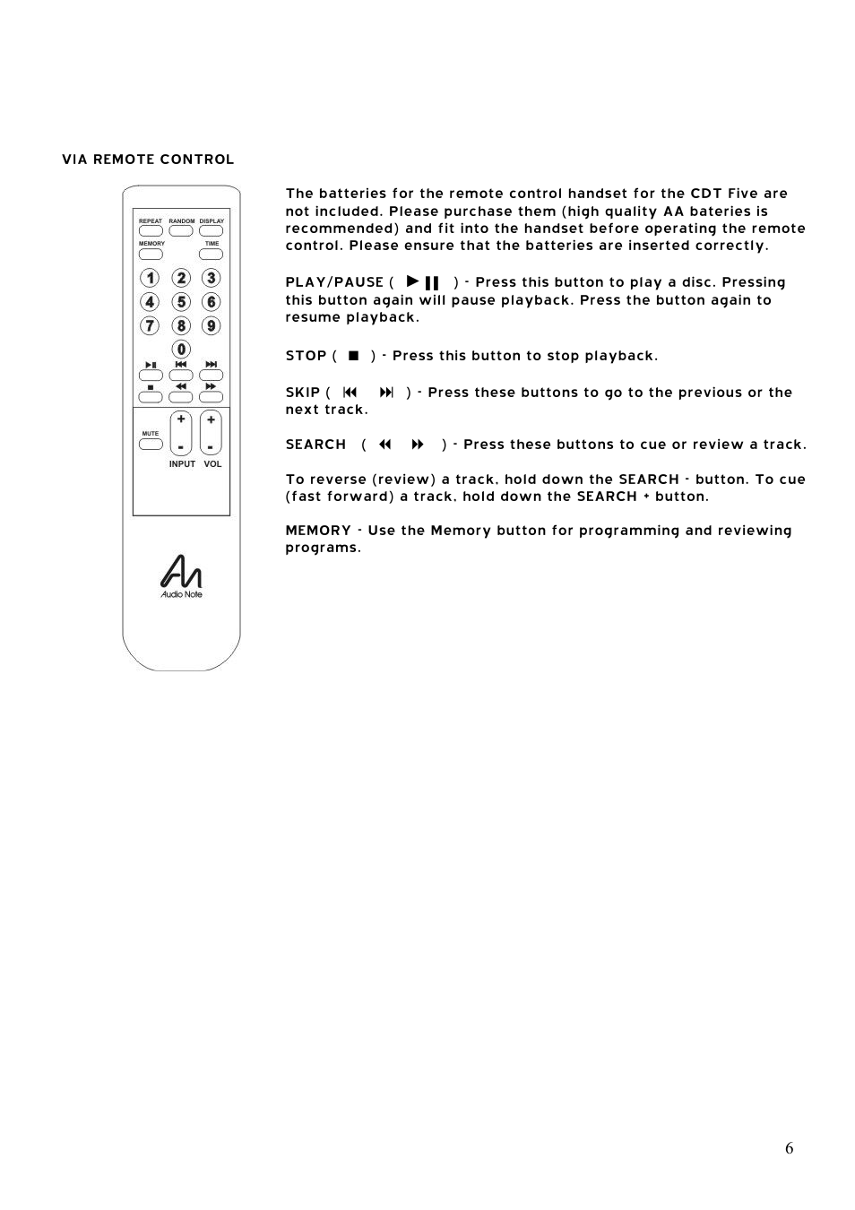 Audio Note CDT-5 User Manual | Page 7 / 9