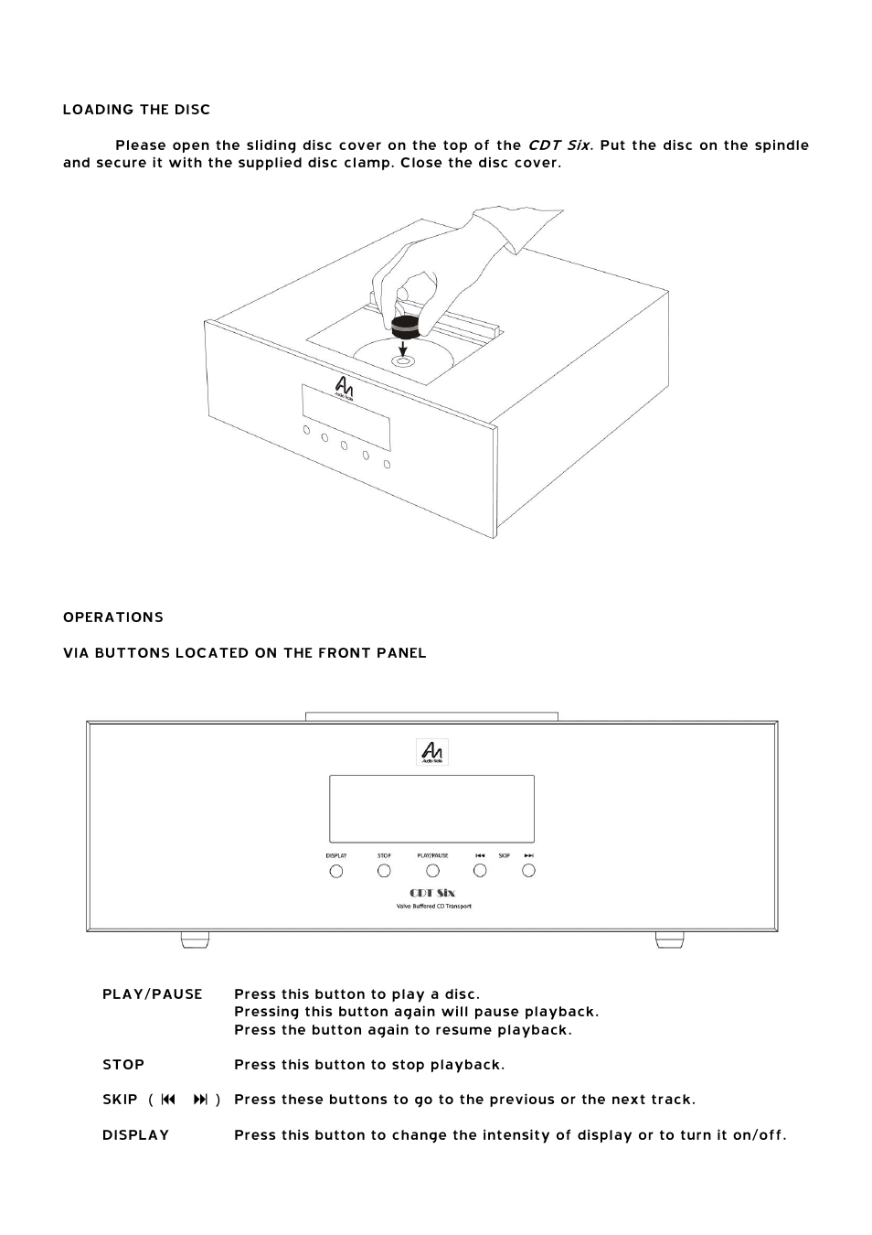 Audio Note CDT-6 / Force User Manual | Page 6 / 9