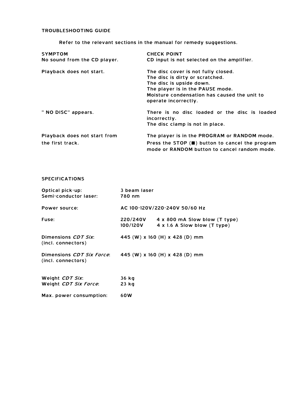 Audio Note CDT-6 / Force User Manual | Page 9 / 9