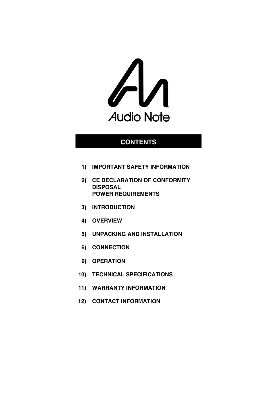 Audio Note M3 RIAA User Manual | Page 2 / 14