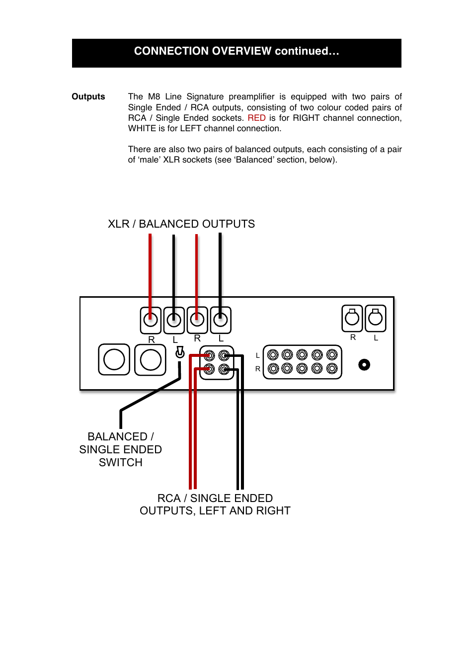 Xlr / balanced outputs | Audio Note M8 Line Signature User Manual | Page 12 / 20