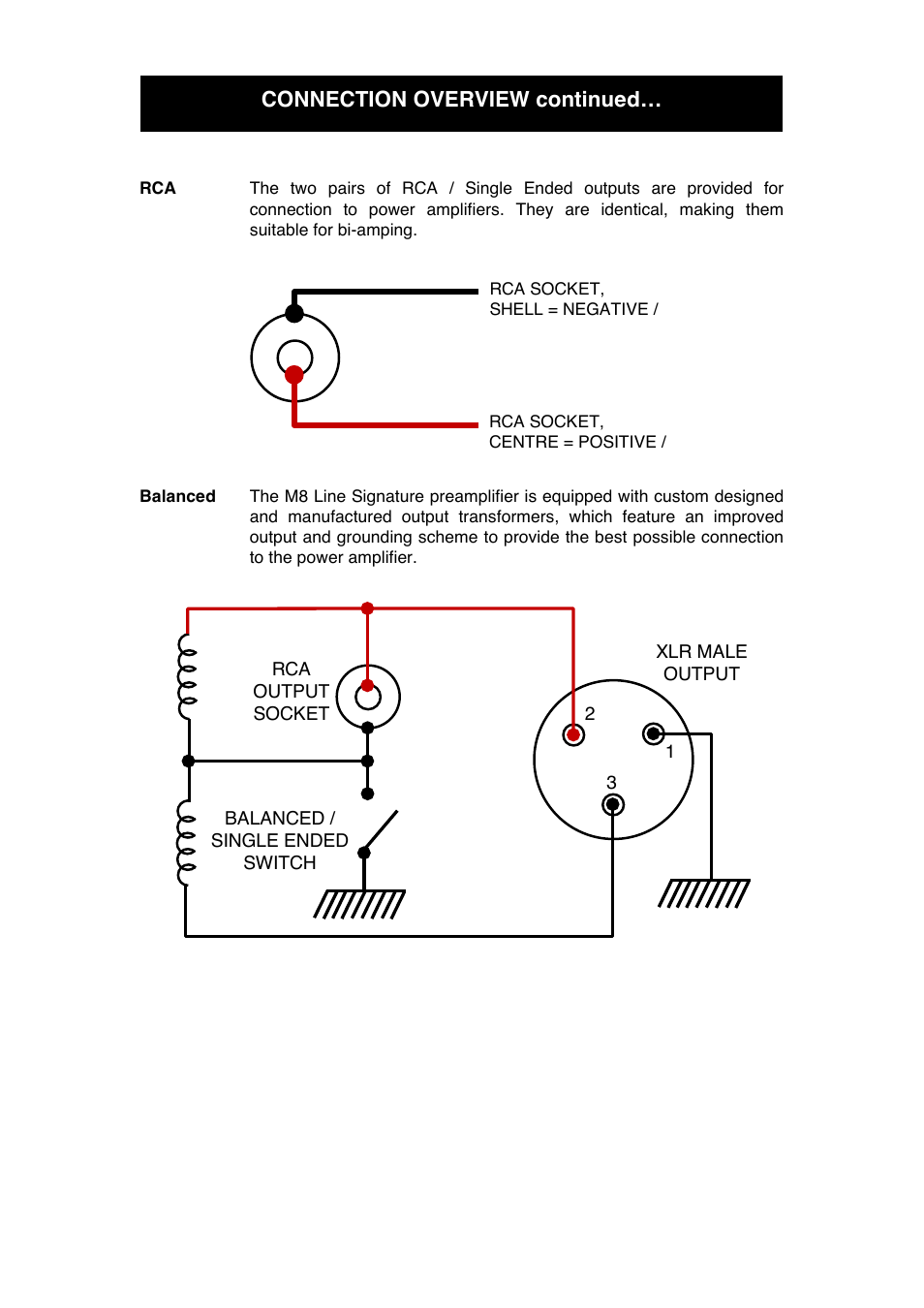 Connection overview continued | Audio Note M8 Line Signature User Manual | Page 13 / 20
