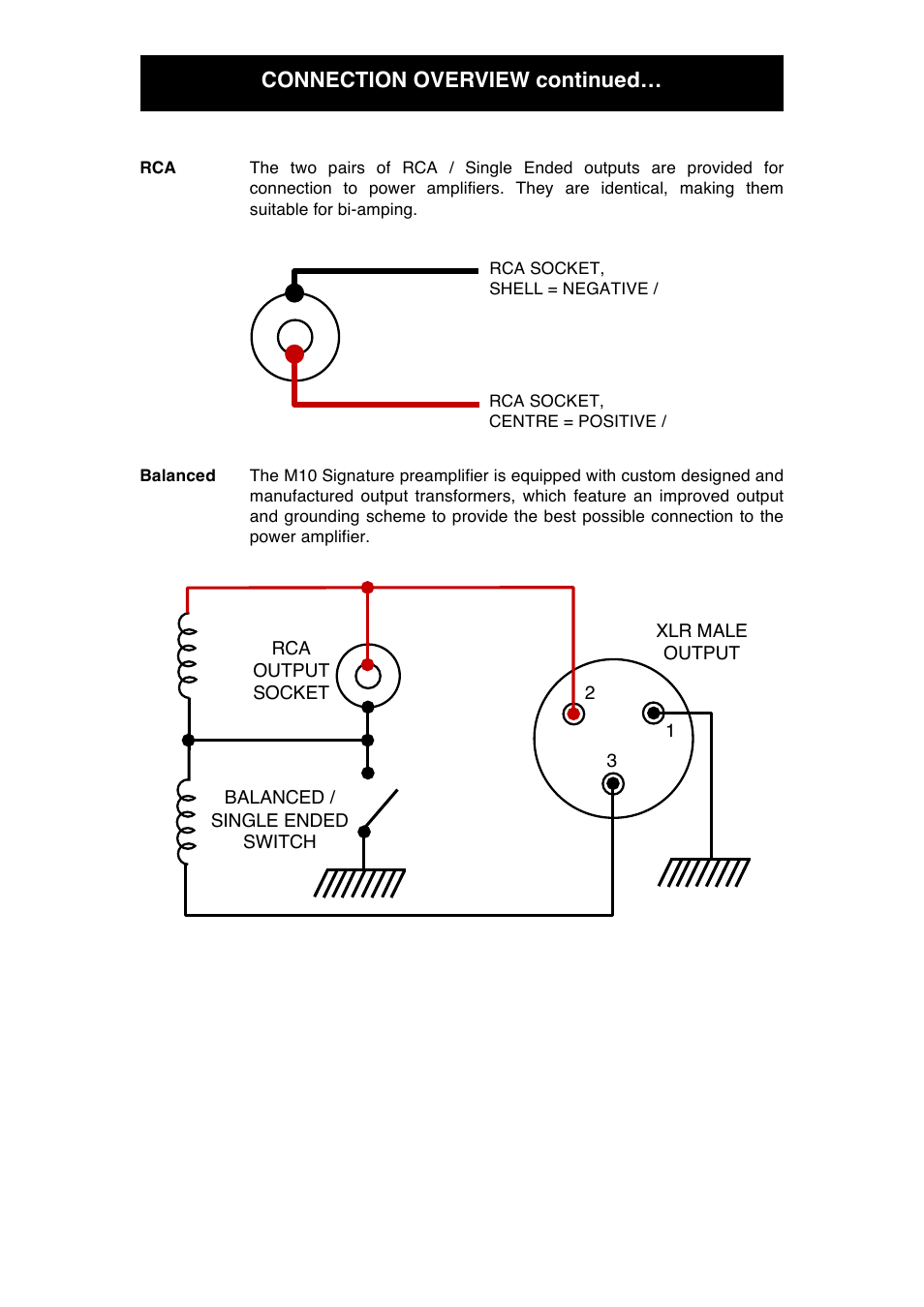 Connection overview continued | Audio Note M10 Signature User Manual | Page 16 / 23