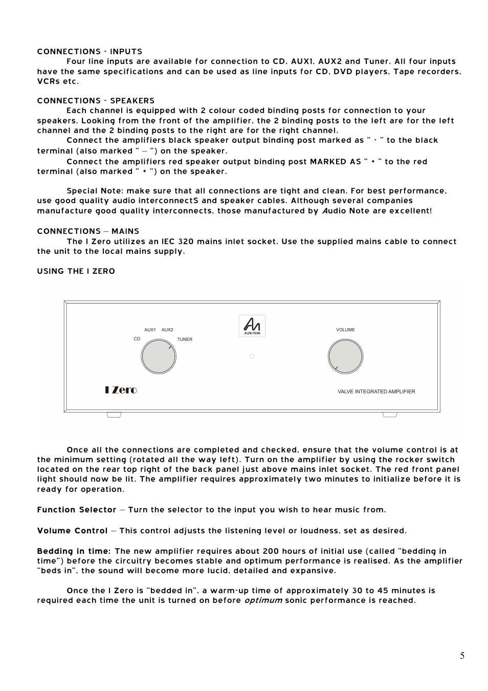 Audio Note I-Zero User Manual | Page 5 / 6