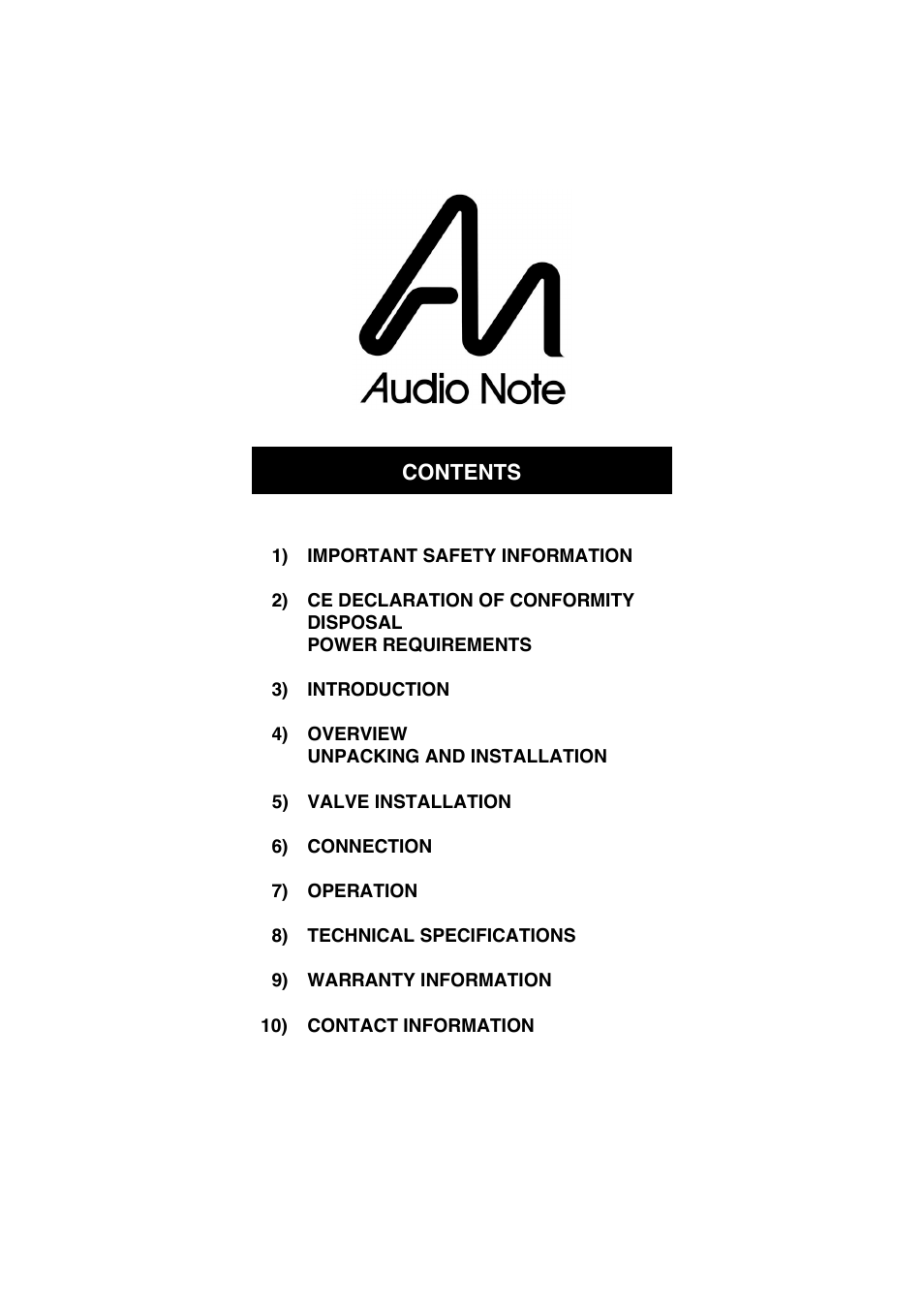 Audio Note Baransu User Manual | Page 2 / 13