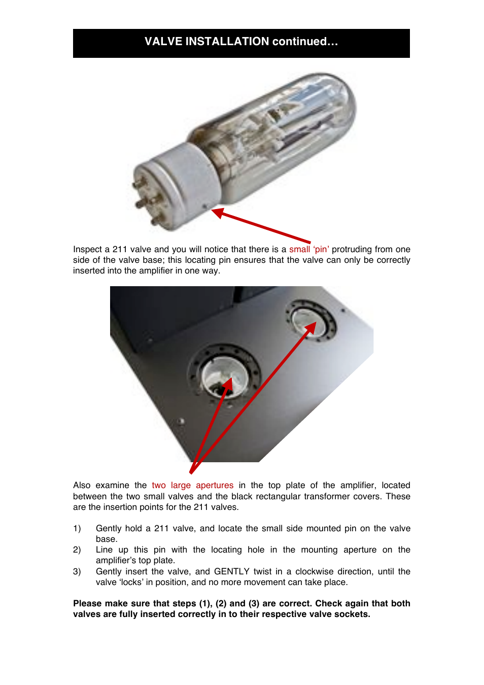 Valve installation continued | Audio Note Jinro Shochu User Manual | Page 9 / 16