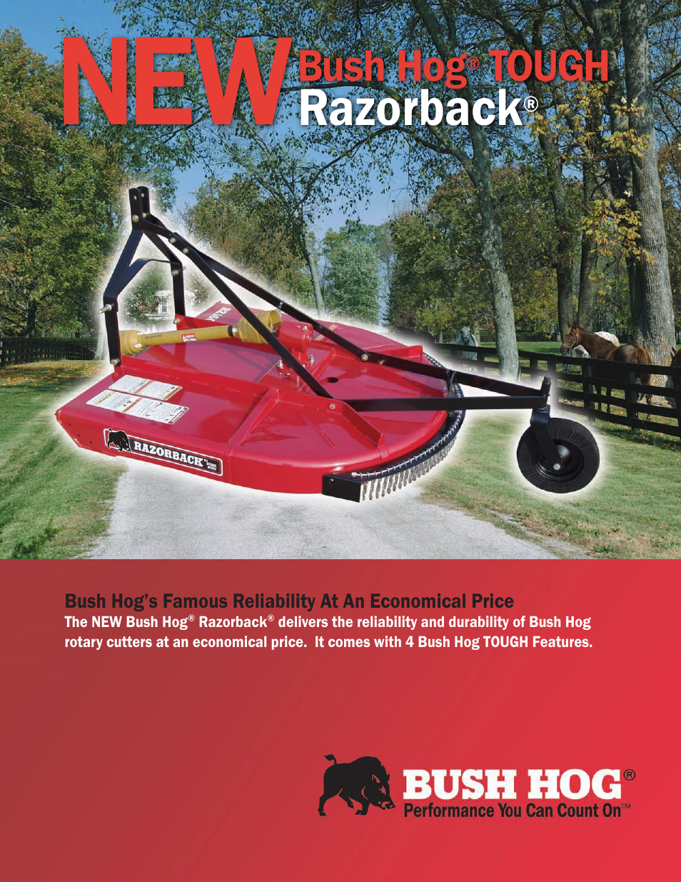 Bush Hog Razorback RZ160 User Manual | 2 pages