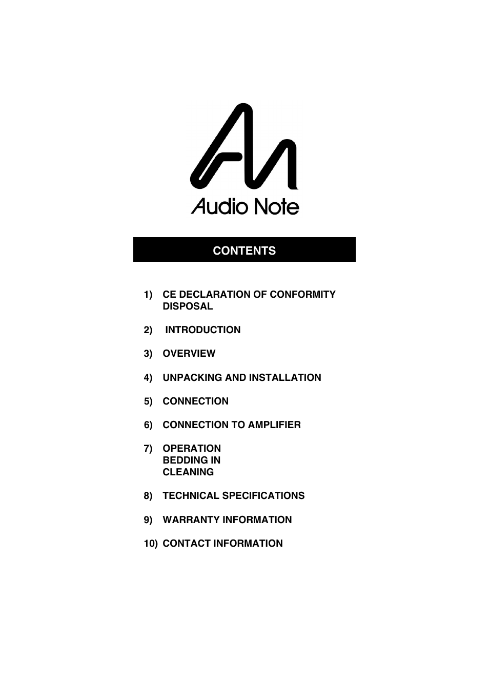 Audio Note AX-One Speaker User Manual | Page 2 / 12