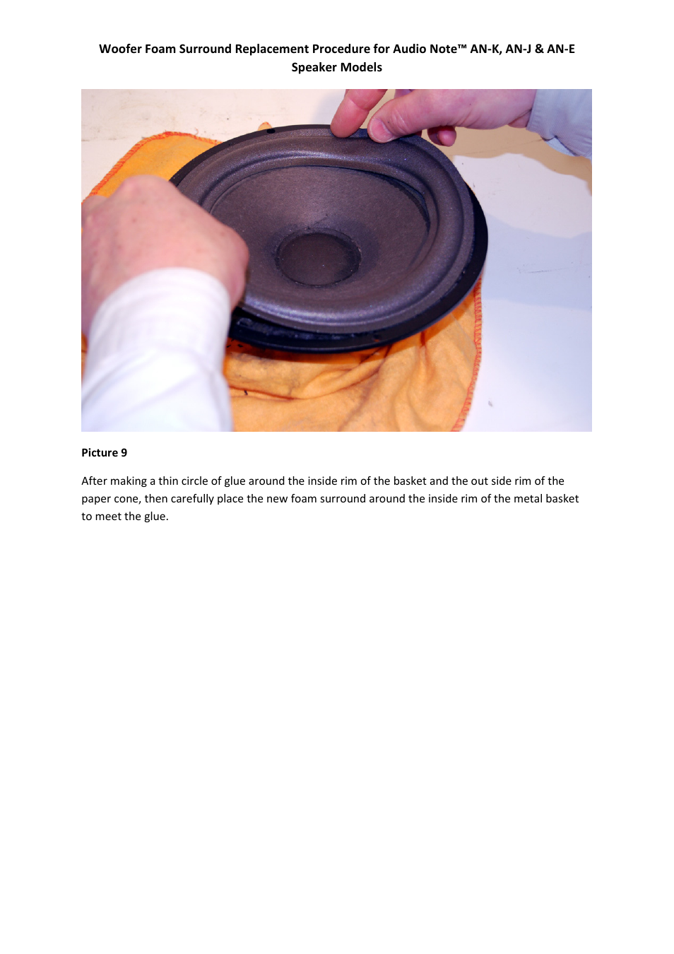 Audio Note Speaker Foam Replacement User Manual | Page 7 / 10