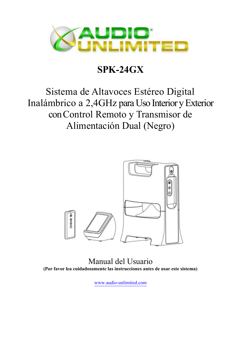 Audio Unlimited spk-4gx User Manual | Page 12 / 33
