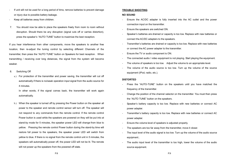 Audio Unlimited spk-velo-003 Owners Manual User Manual | Page 5 / 19