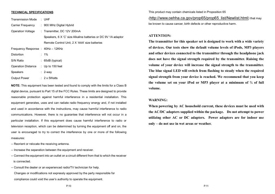 Audio Unlimited spk-velo-003 Owners Manual User Manual | Page 6 / 19