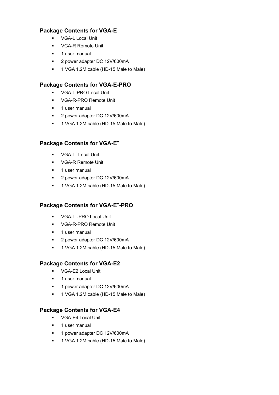 Avlink VGA-E8 User Manual | Page 2 / 8