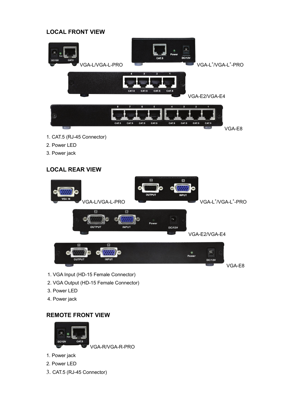 Avlink VGA-E8 User Manual | Page 5 / 8