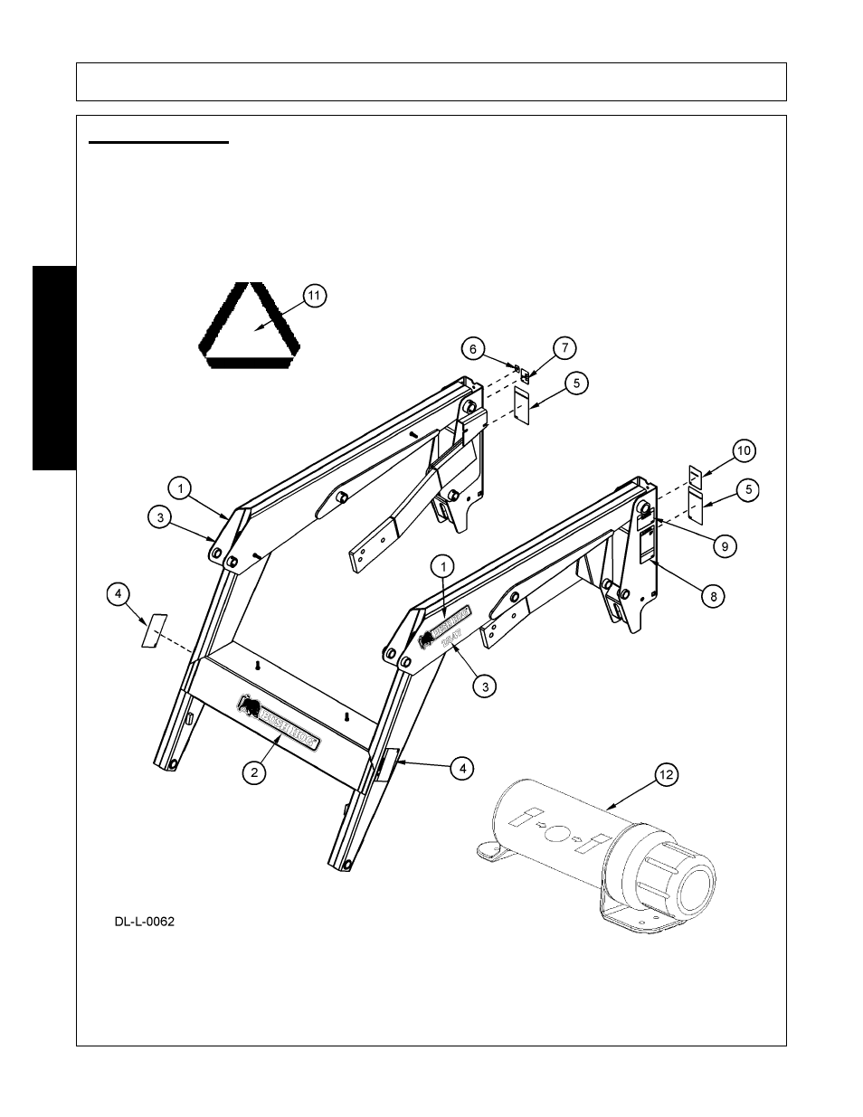 Decal location, Decal location -18, Safety | Bush Hog 2547 User Manual | Page 22 / 108