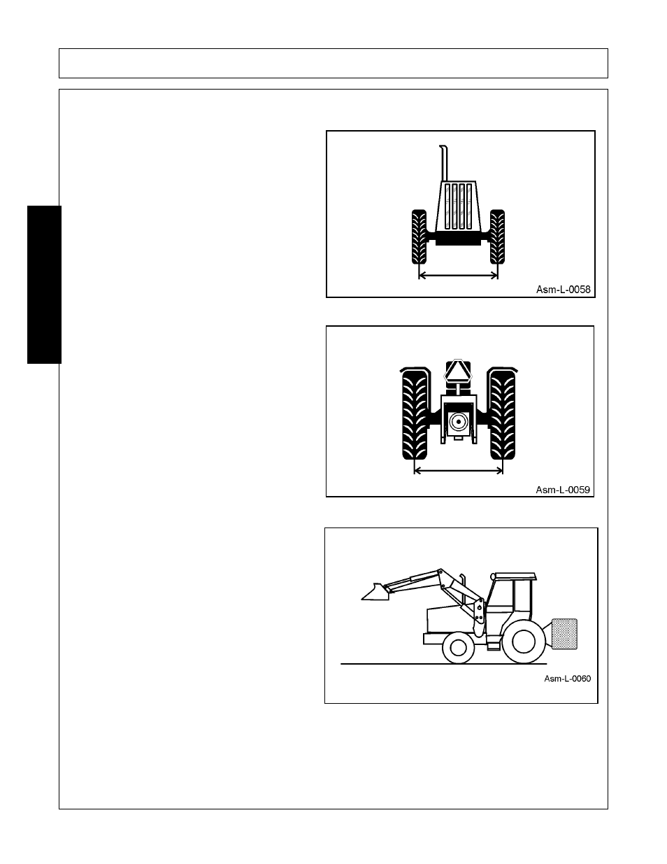 Proper rear ballasting and wheel spacing, Proper rear ballasting and wheel spacing -4, Assembly | Assembl y | Bush Hog 2547 User Manual | Page 38 / 108