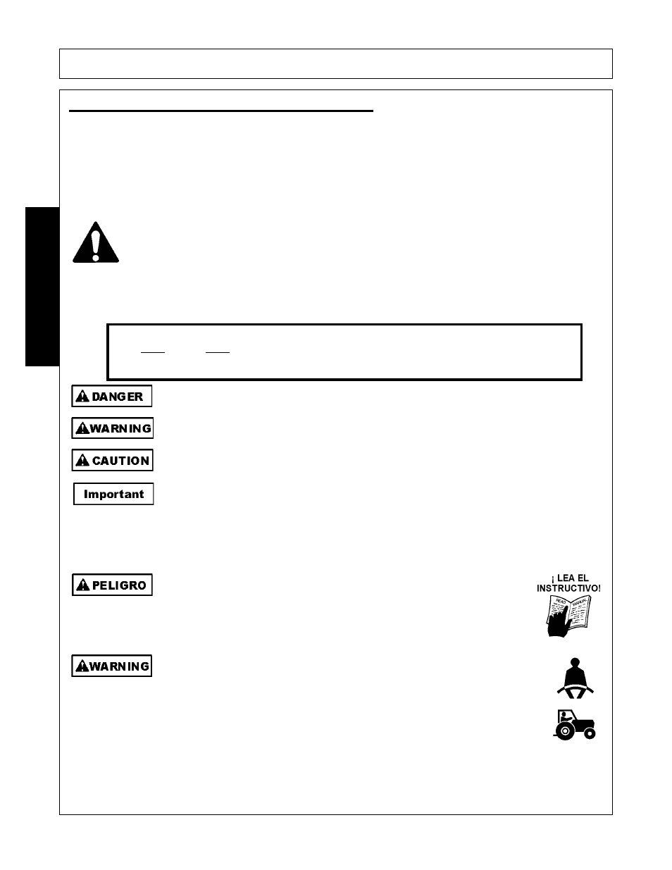 General safety instructions and practices, General safety instructions and practices -2, Safety | Bush Hog 2547 User Manual | Page 6 / 108