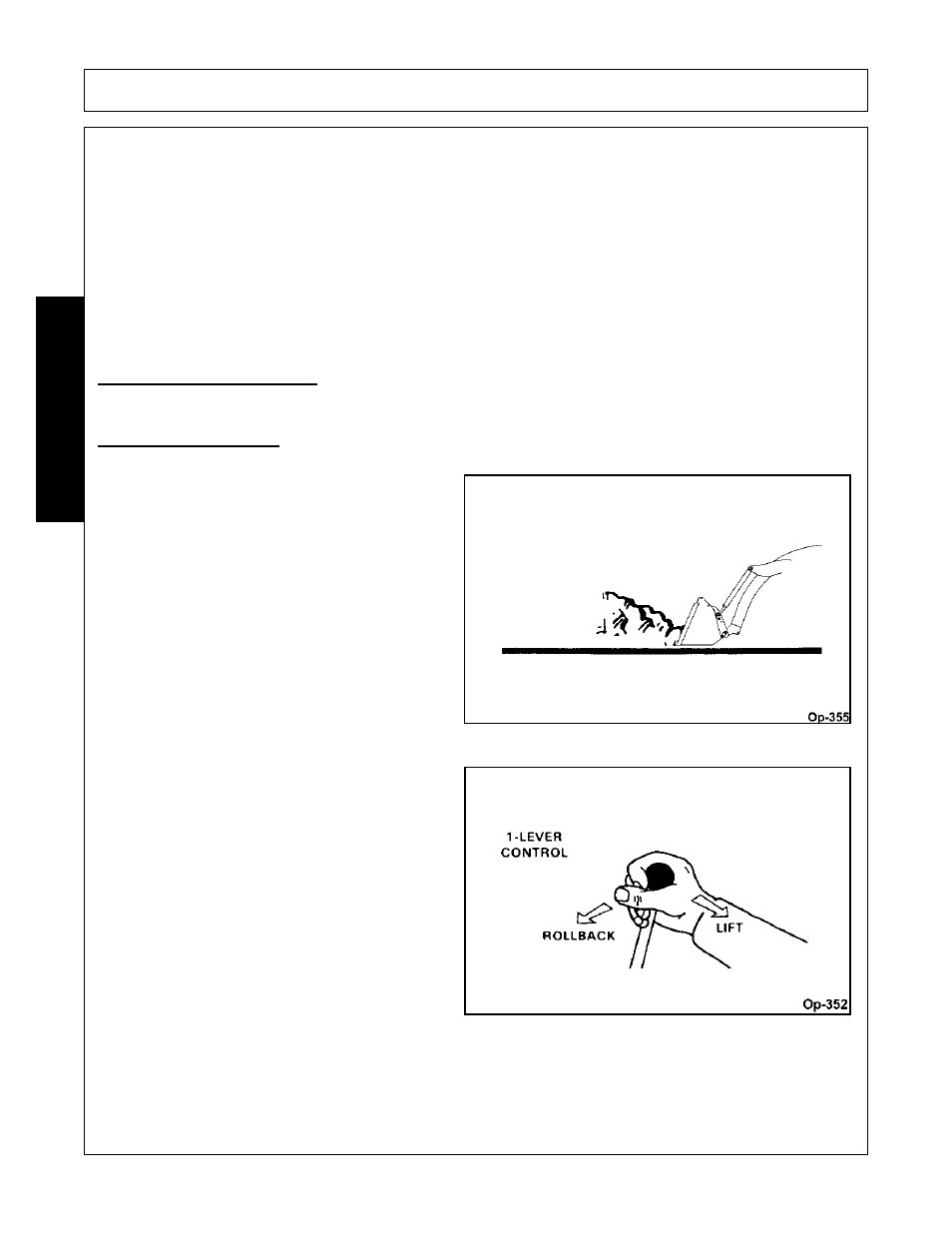 3 operating the loader, Filling the bucket, Operating the loader -24 | Operation, Opera t ion | Bush Hog 2547 User Manual | Page 72 / 108