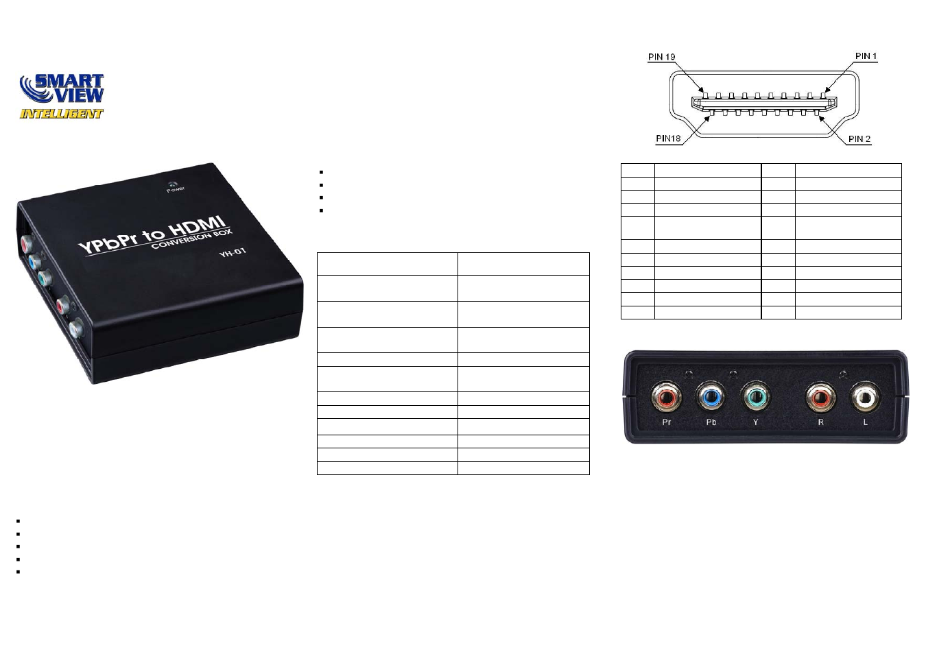 Avlink YH-01 User Manual | 2 pages