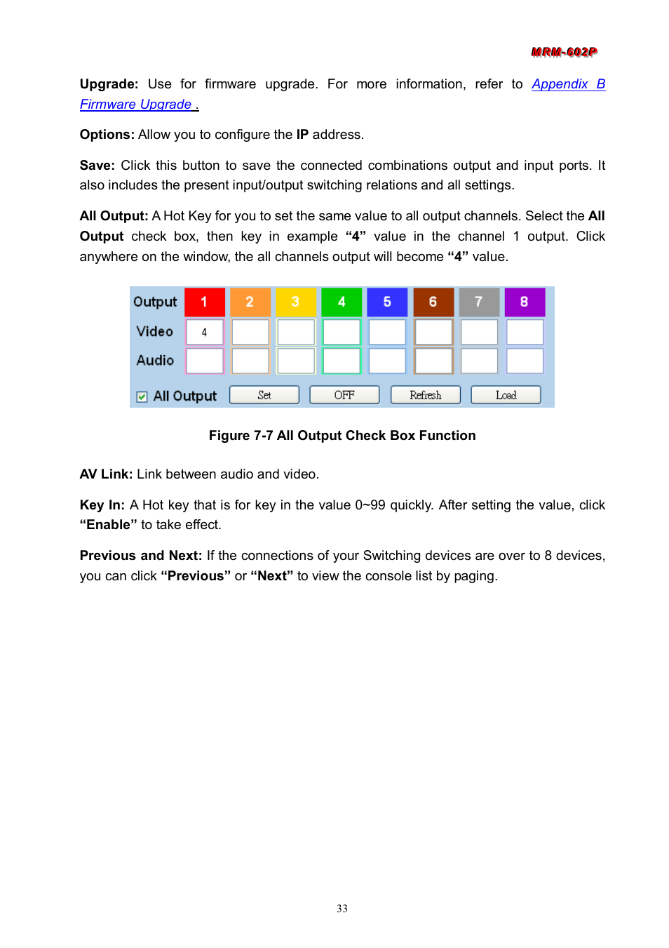 Avlink MRM-602P User Manual | Page 34 / 55