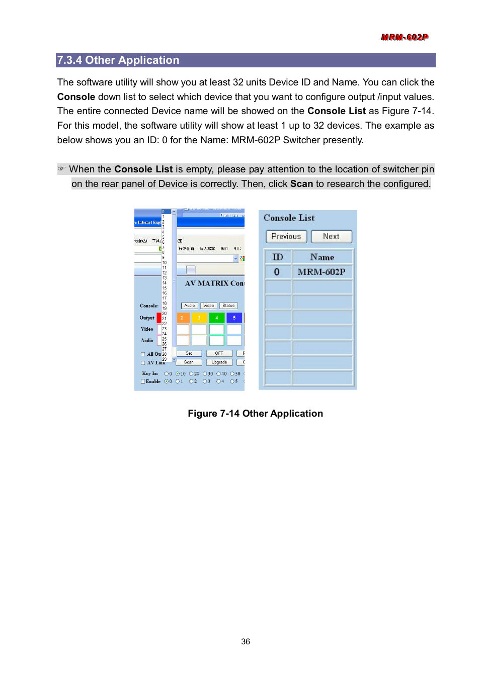 4 other application | Avlink MRM-602P User Manual | Page 37 / 55