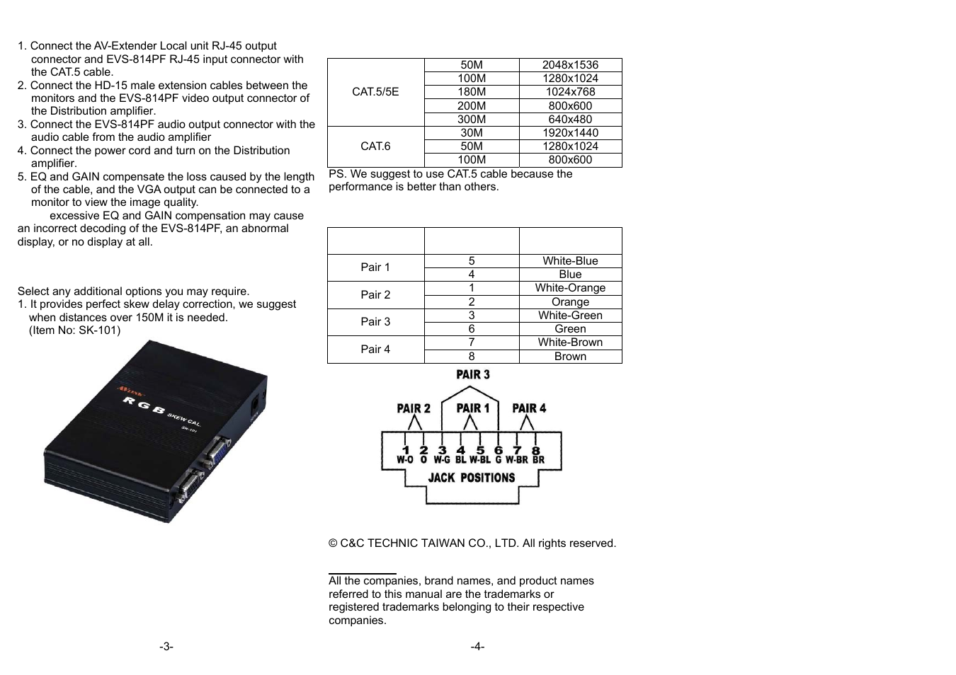 Installation, Additional options, Wiring information & coding | Avlink EVS-814PF User Manual | Page 2 / 2