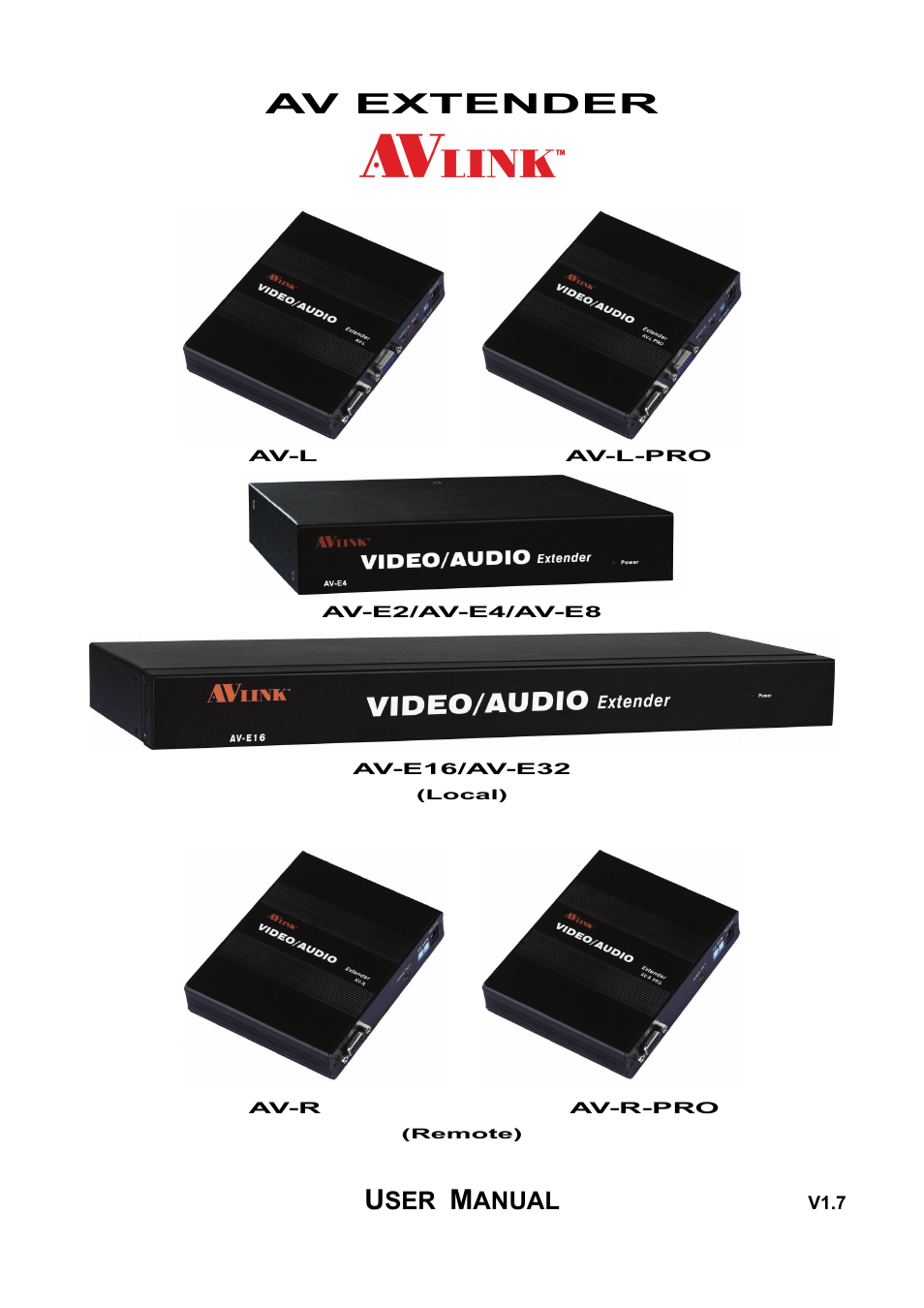 Avlink AV-E32 User Manual | 8 pages