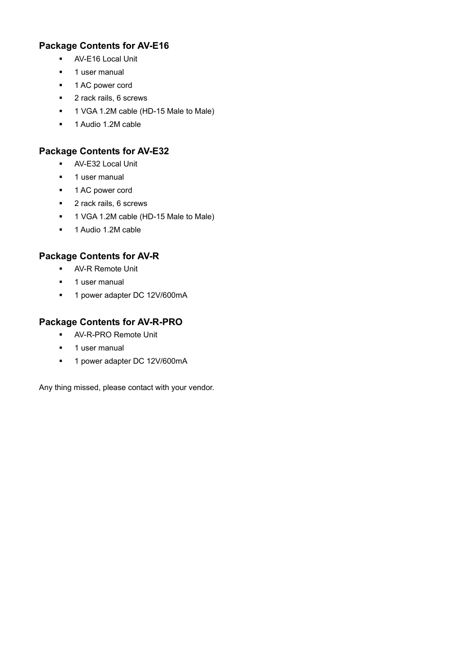 Avlink AV-E32 User Manual | Page 3 / 8