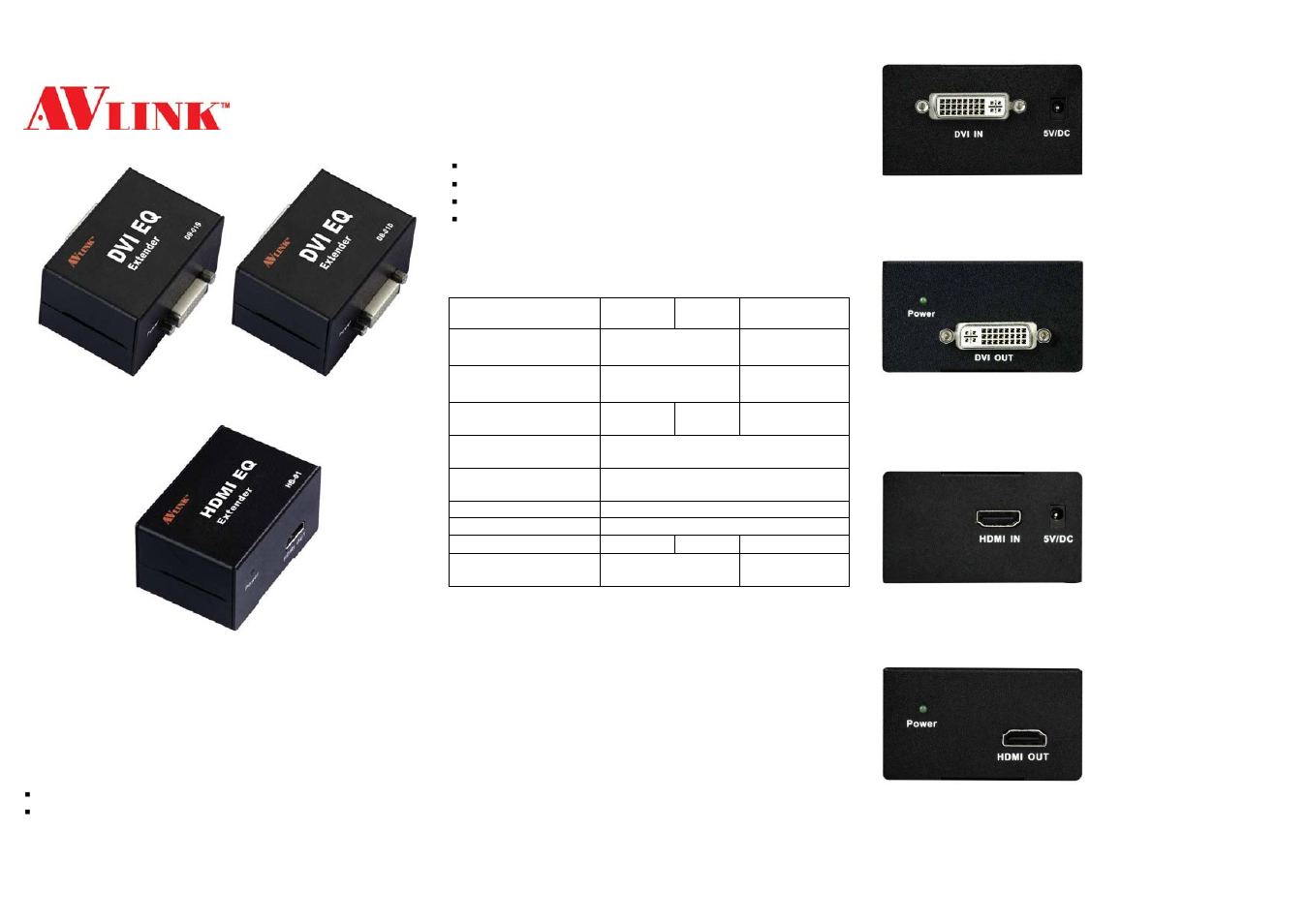 Avlink HB-01 User Manual | 2 pages