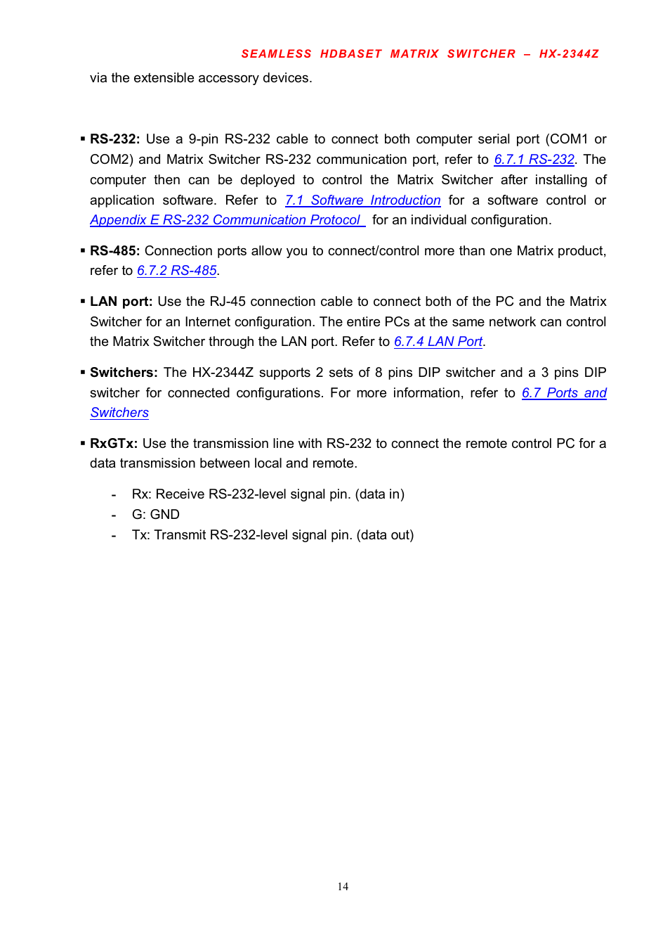 Avlink HX-2344Z User Manual | Page 15 / 72